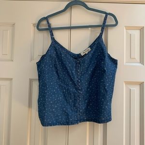 Madewell Chambray Star Denim tank sz 12